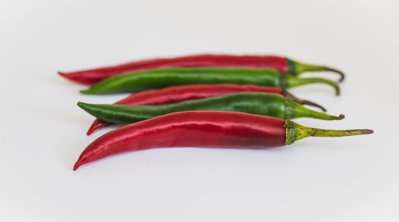 Homepage canva   two green and three red chili peppers